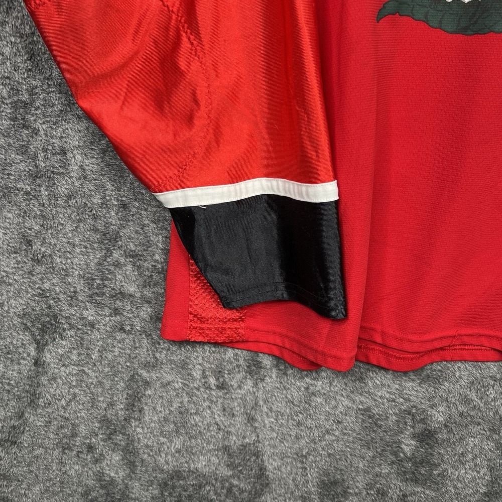 Vintage Athletic Knit AK Atlanta TailGators Large Red Hockey Jersey Distressed - Picture 4 of 14